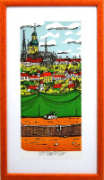 PRODÁNO.  Tomáš Bím - Tenis v Praze - grafika
